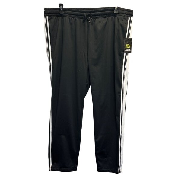 Athletic Works Black & White Striped Mens Track Pants 2XL - Picture 1 of 4